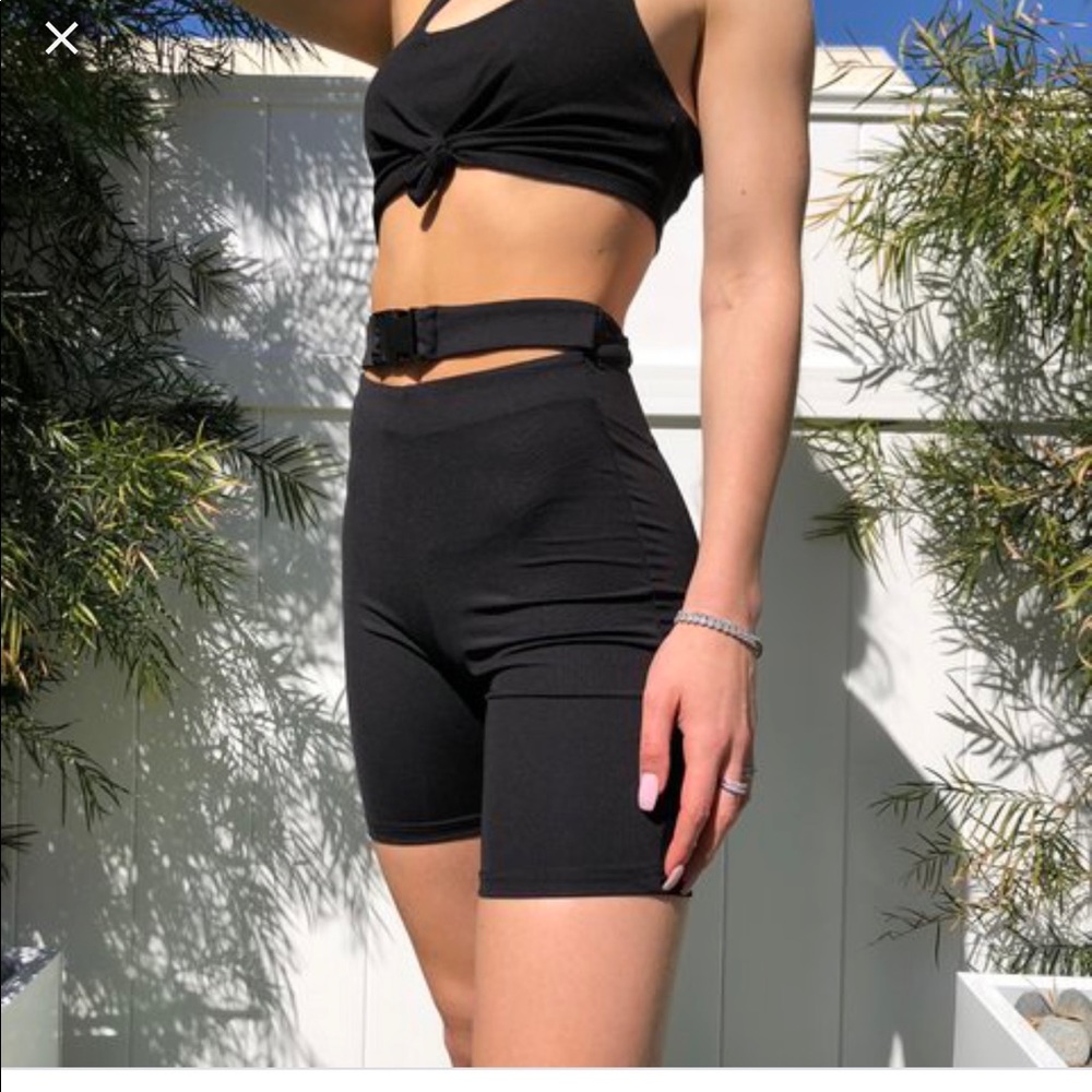Xs buckle biker shorts from tiger mist